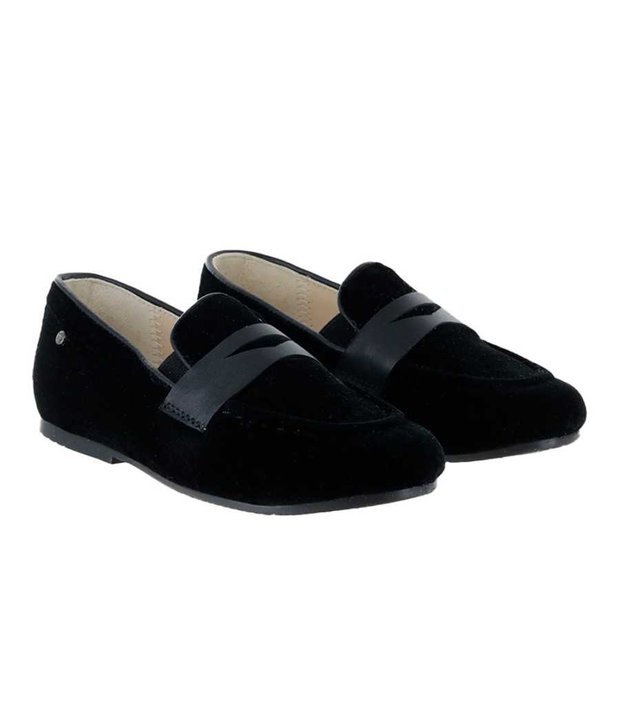 Slip-on Miqueas Negro Terciopelo