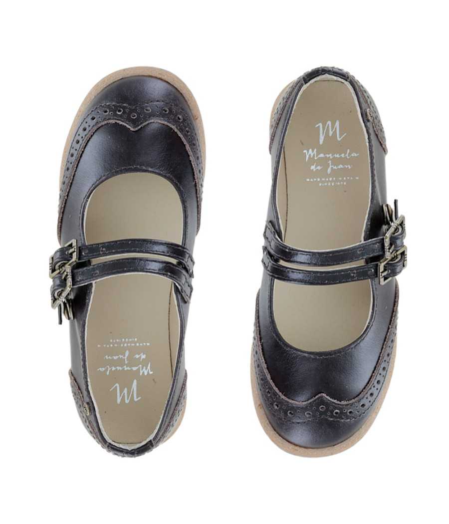 Mary-Jane Baré brown leather| Manuela de Juan