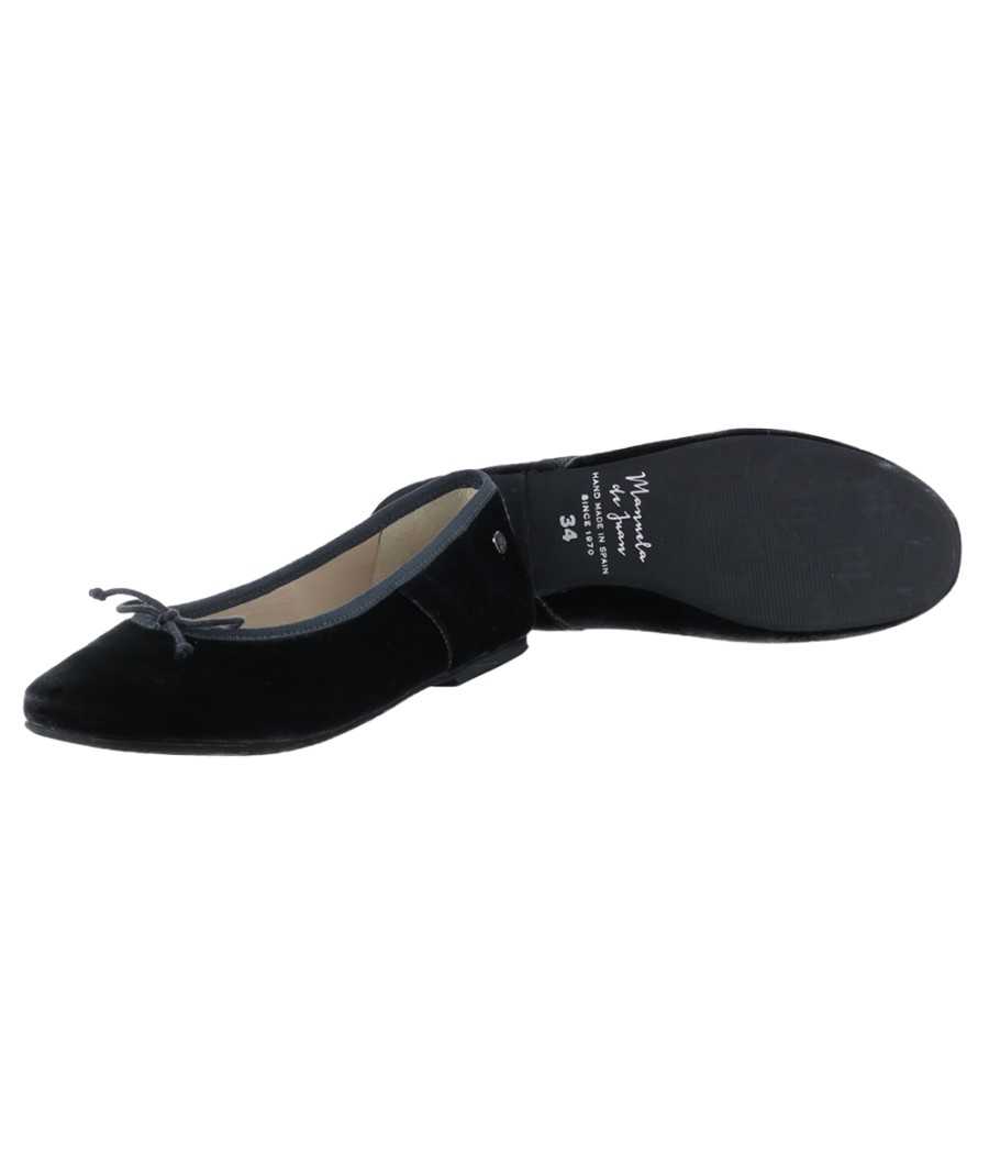 Ballerina Priscilla dark grey velluto| Manuela de Juan
