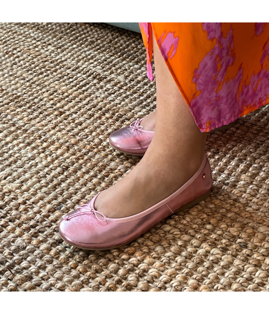 Ballerina Priscilla Pink metallic