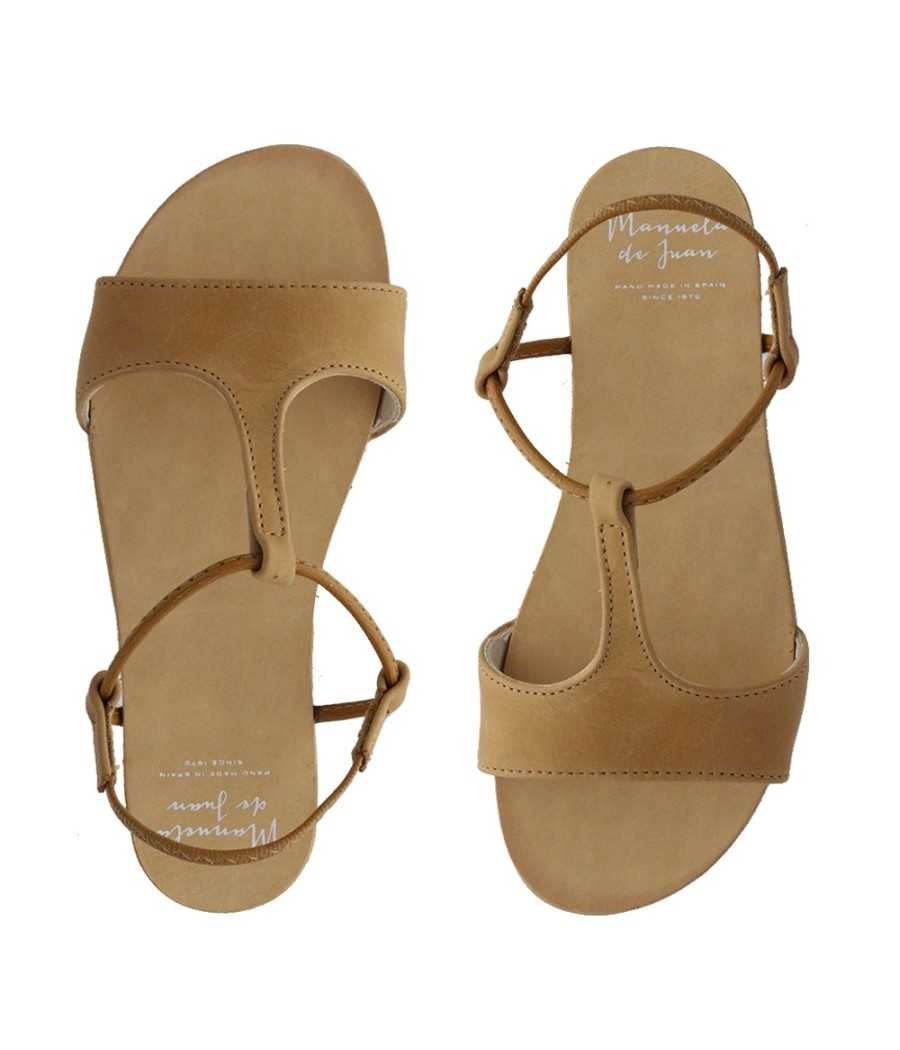 Sandal Mikonos brown leather | Manuela de Juan